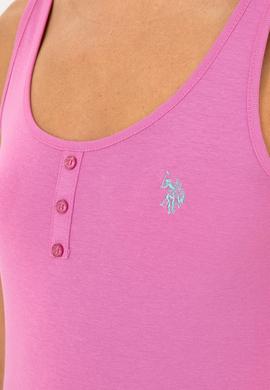 Kadın Menekşe Bisiklet Yaka Kolsuz Basic Tişört - 50280059064