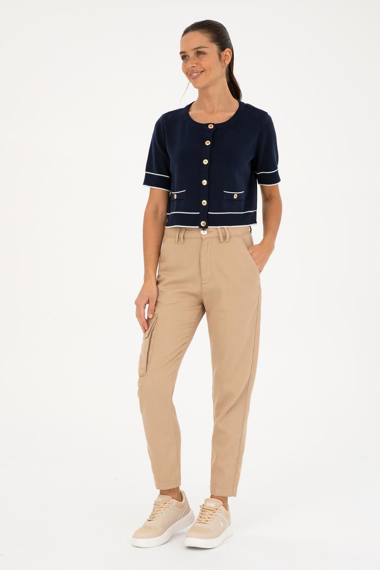 Kadın Lacivert Triko Hırka - 50280476008