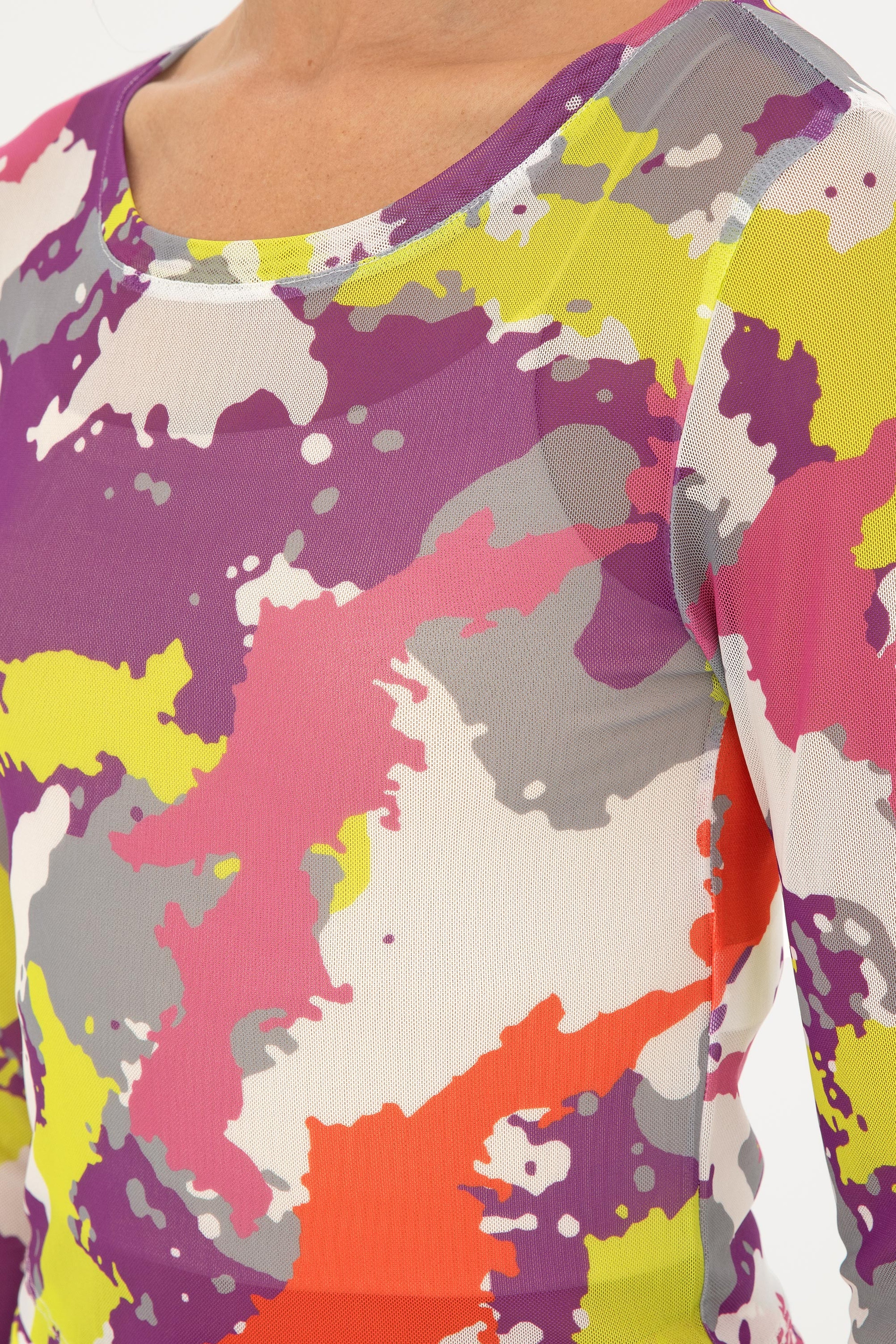 Kadın Fıstık Yeşili Bisiklet Yaka Sweatshirt - Image 7