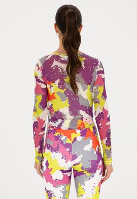 Kadın Fıstık Yeşili Bisiklet Yaka Sweatshirt - 50283776006