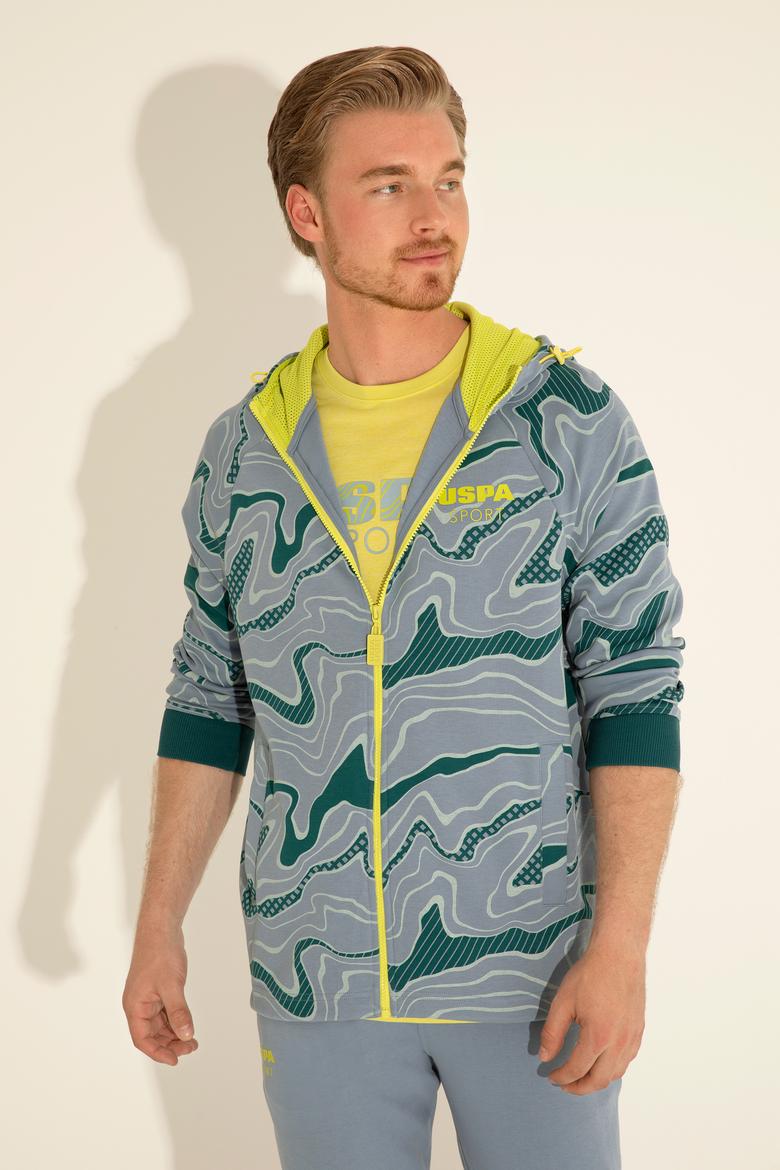 Erkek İndigo Örme Hırka - 50282481006