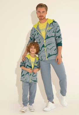 Erkek İndigo Örme Hırka - 50282481006