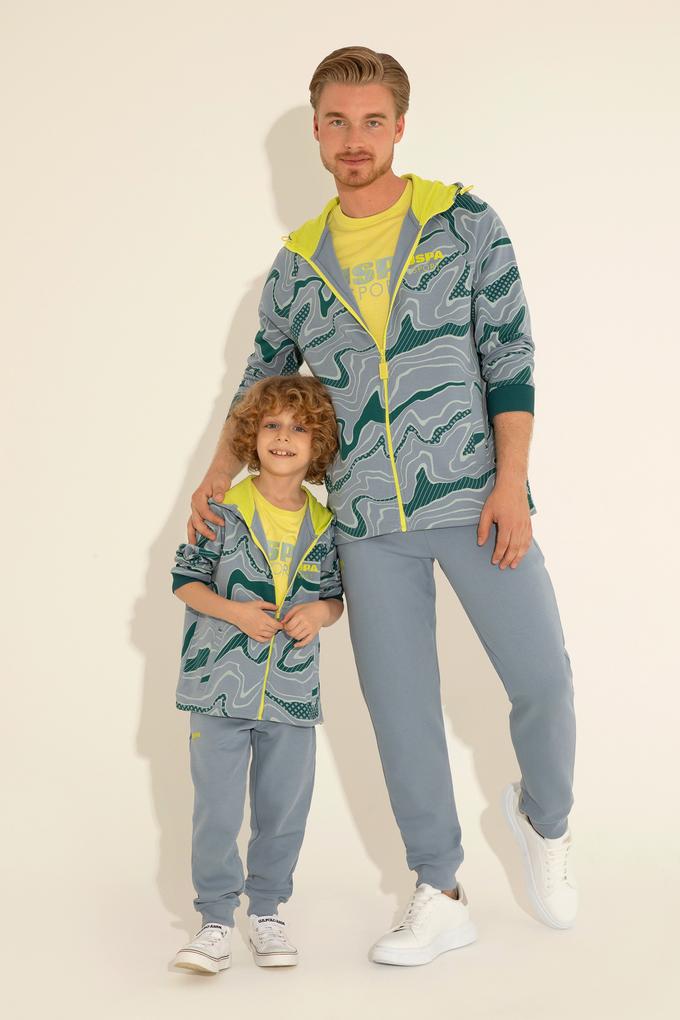 Erkek İndigo Örme Hırka