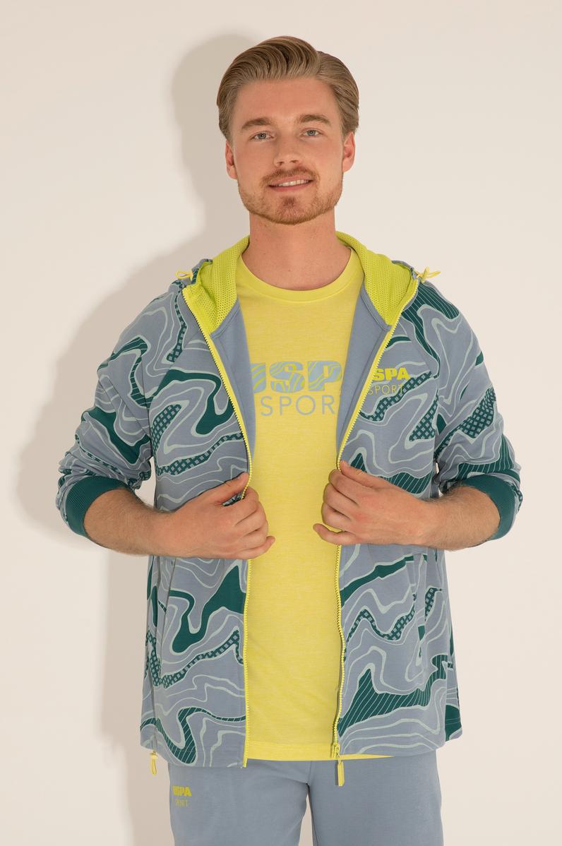 Erkek İndigo Örme Hırka