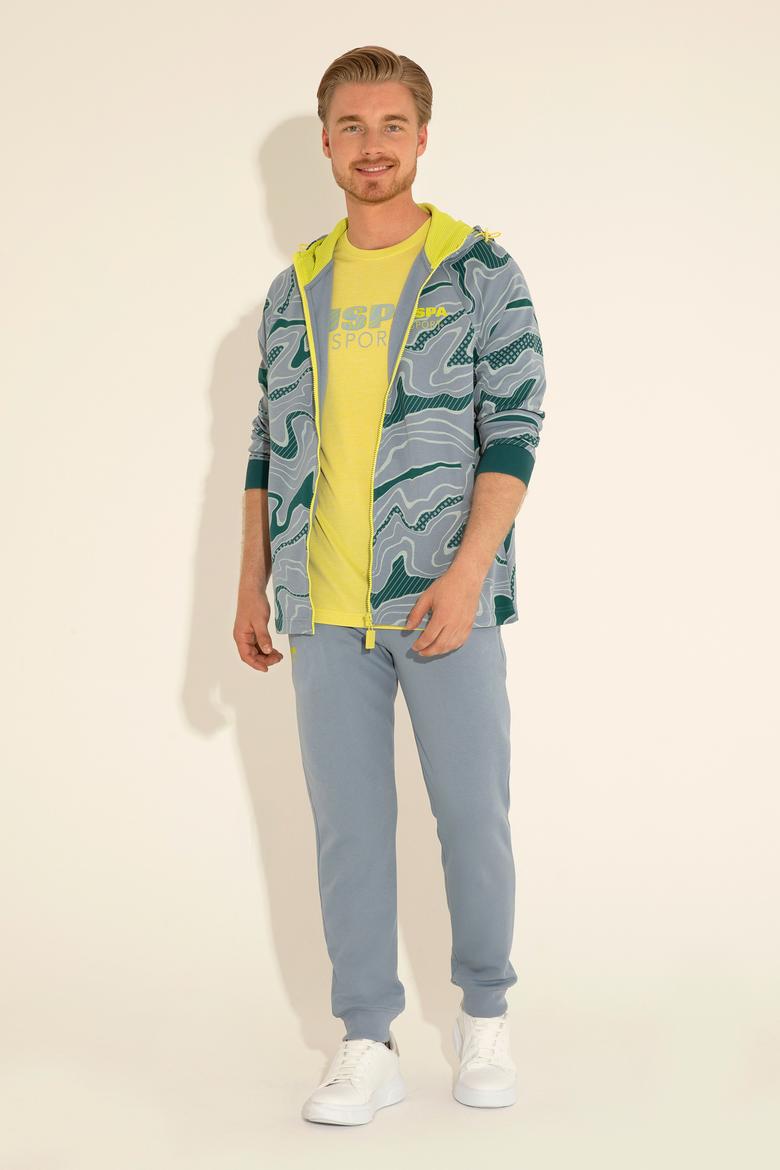 Erkek İndigo Örme Hırka - 50282481006