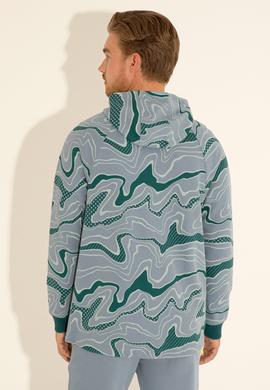 Erkek İndigo Örme Hırka - 50282481006