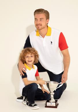 Erkek Çocuk Beyaz Polo Yaka Tişört - 50284797032