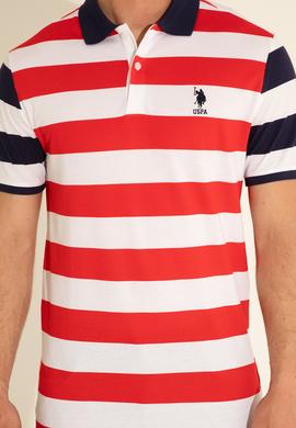 Erkek Regular Fit Polo Yaka Kırmızı Tişört - 50288489044