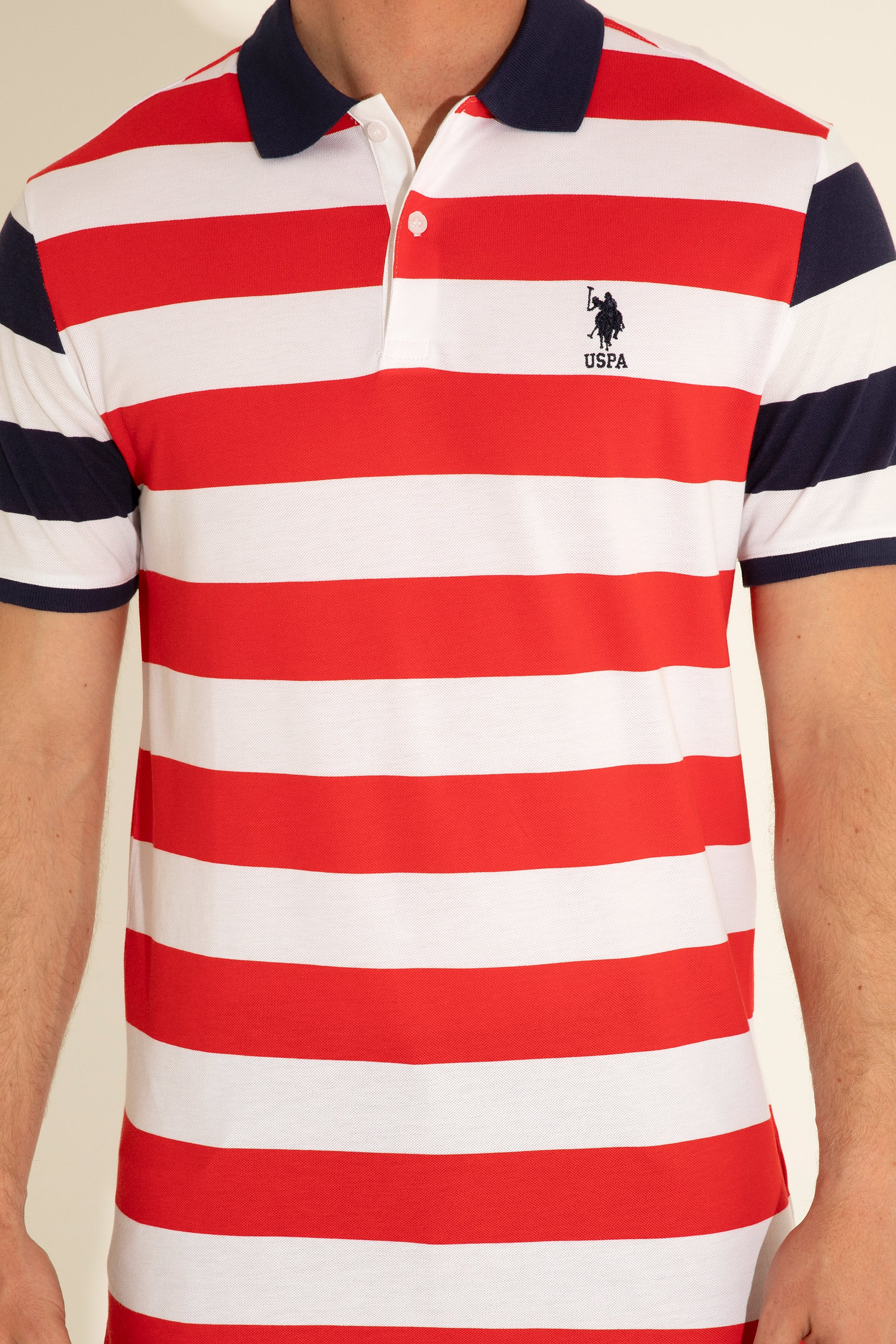 Erkek Regular Fit Polo Yaka Kırmızı Tişört
