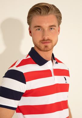 Erkek Regular Fit Polo Yaka Kırmızı Tişört - 50288489044