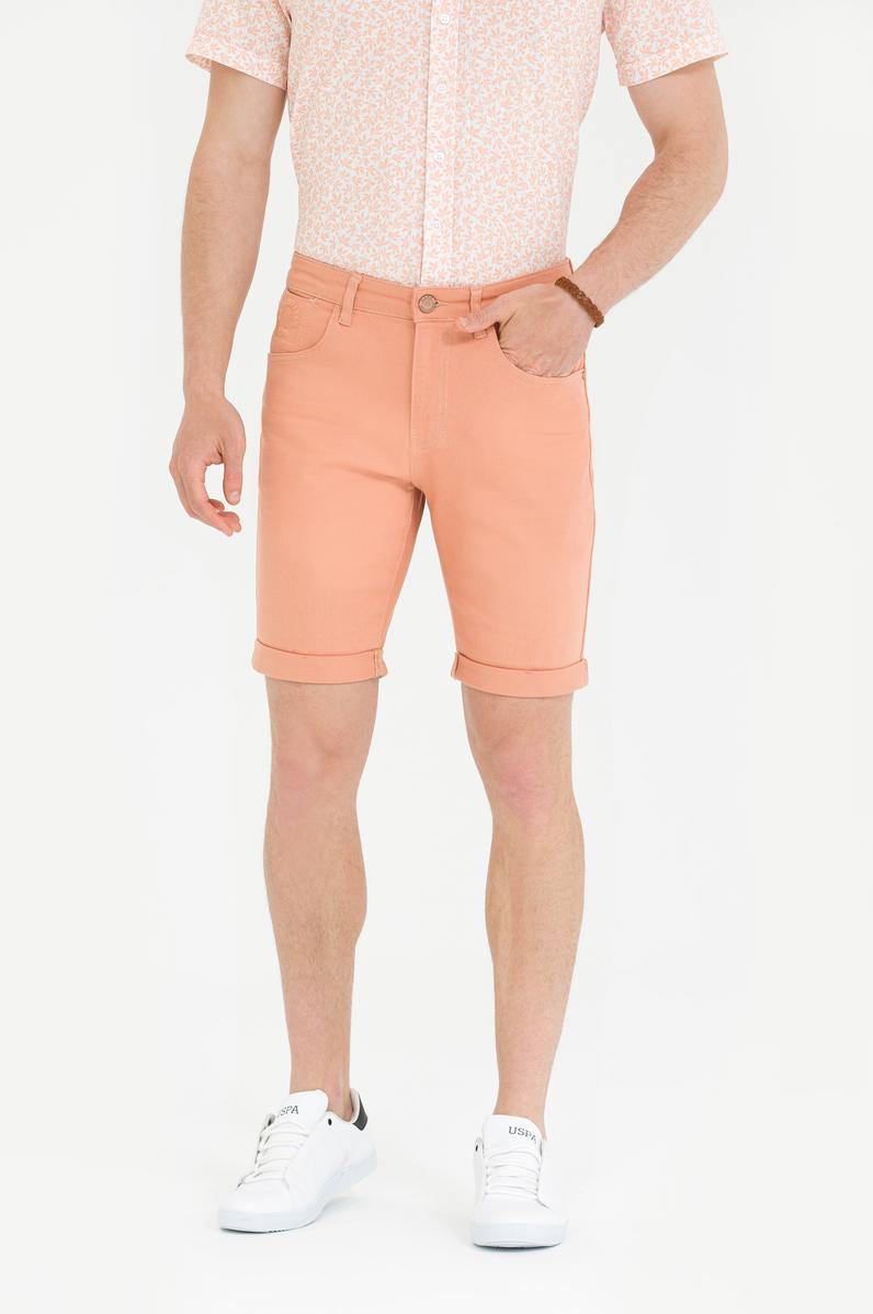 Erkek Kiremit Jean Şort