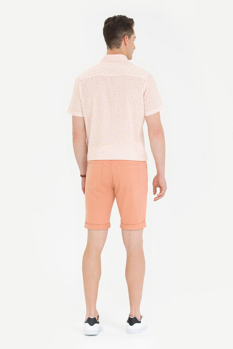 Erkek Kiremit Jean Şort - 50266298002