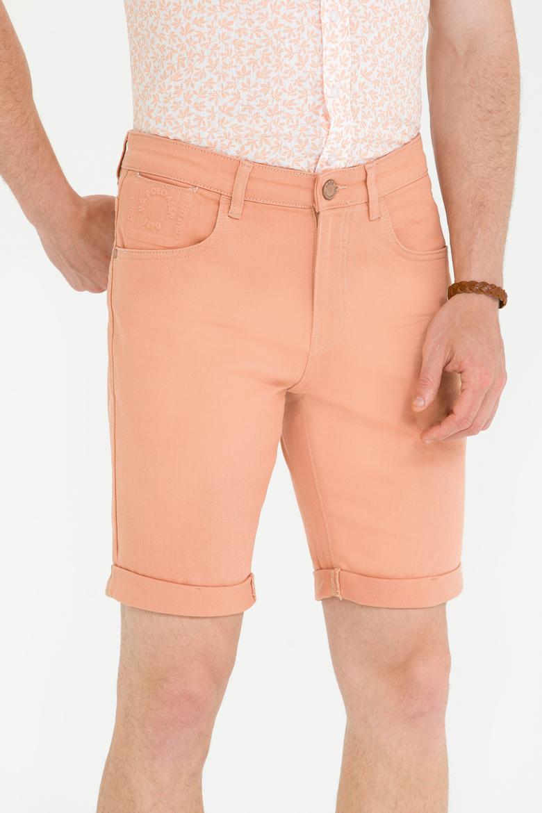 Erkek Kiremit Jean Şort - 50266298002