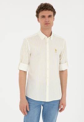 Erkek Fıstık Yeşili Uzun Kollu Gömlek - 50283725032