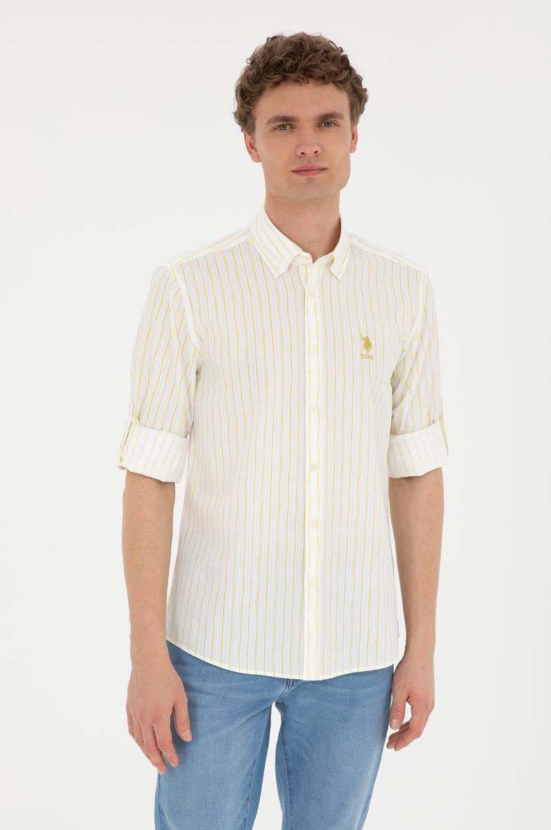 Erkek Fıstık Yeşili Uzun Kollu Gömlek