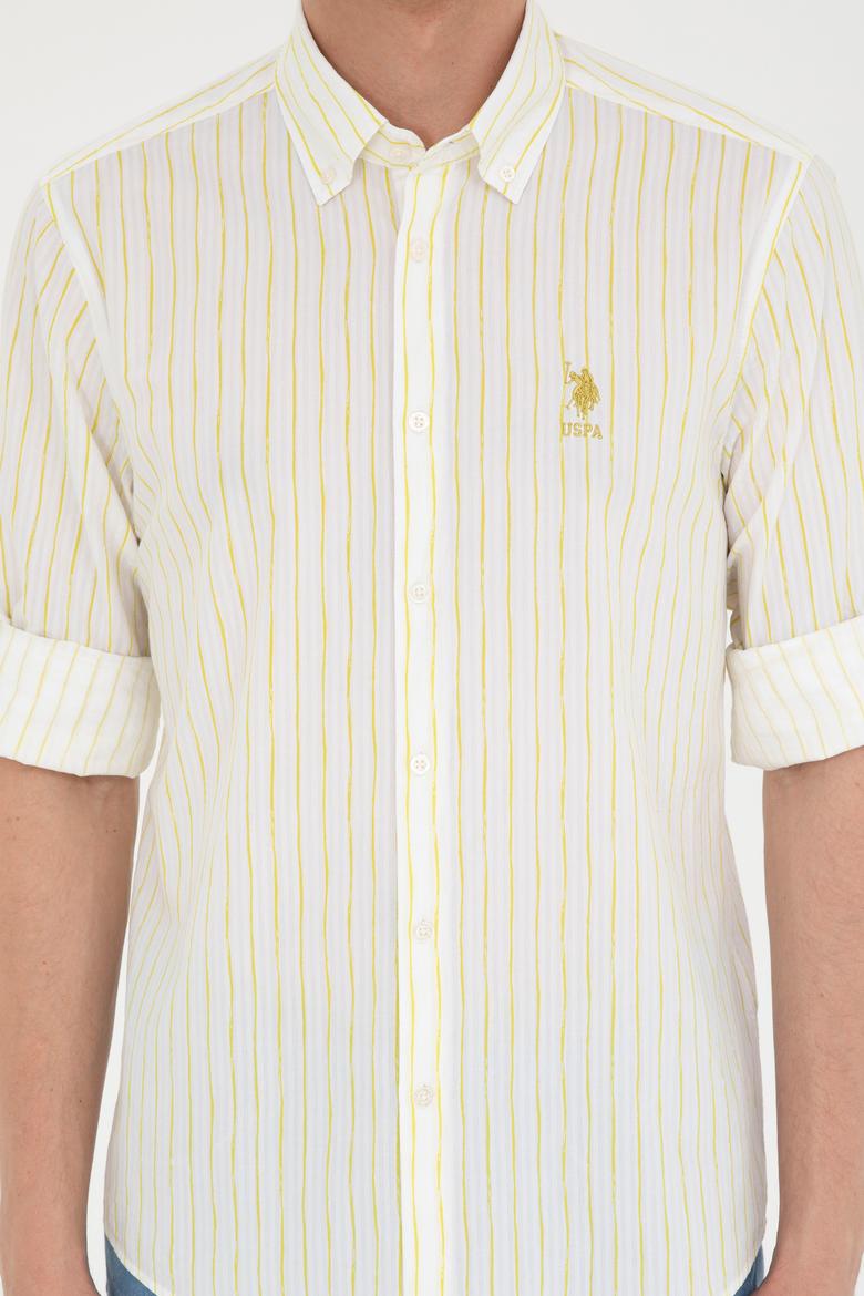 Erkek Fıstık Yeşili Uzun Kollu Gömlek - 50283725032