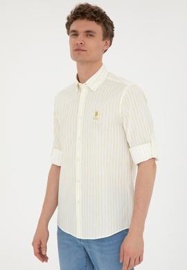 Erkek Fıstık Yeşili Uzun Kollu Gömlek - 50283725032