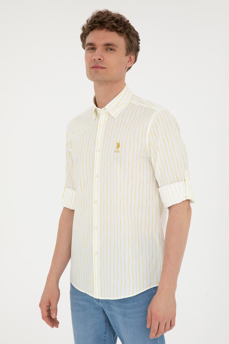 Erkek Fıstık Yeşili Uzun Kollu Gömlek - 50283725032