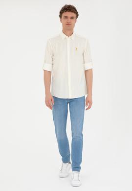 Erkek Fıstık Yeşili Uzun Kollu Gömlek - 50283725032