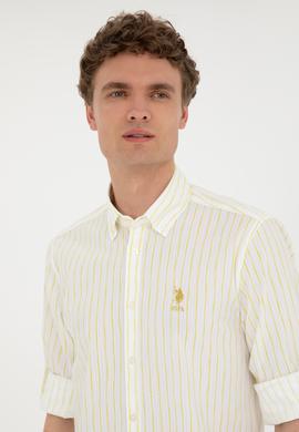 Erkek Fıstık Yeşili Uzun Kollu Gömlek - 50283725032