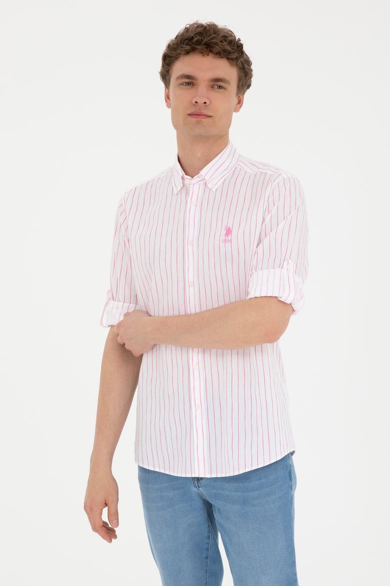 Erkek Menekşe Uzun Kollu Gömlek