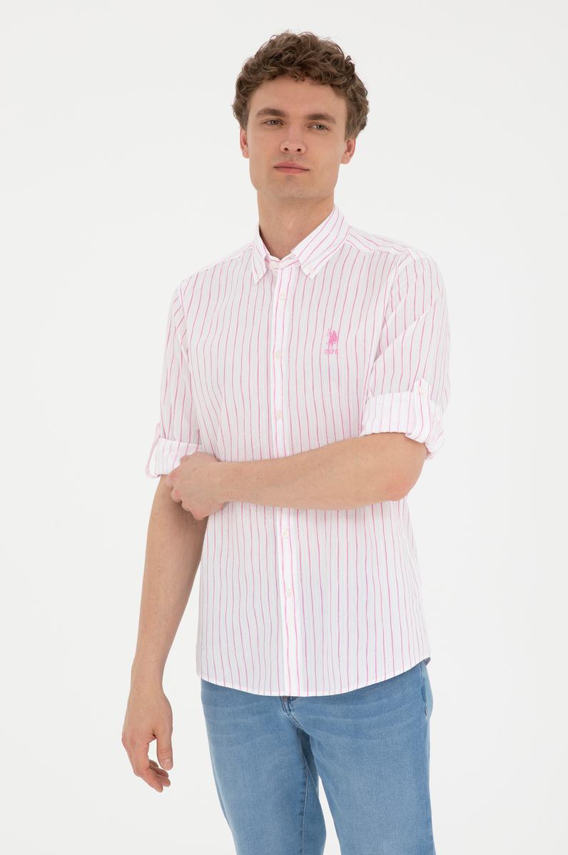 Erkek Menekşe Uzun Kollu Gömlek