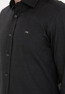 Erkek Antrasit Uzun Kollu Basic Gömlek - 50271279048