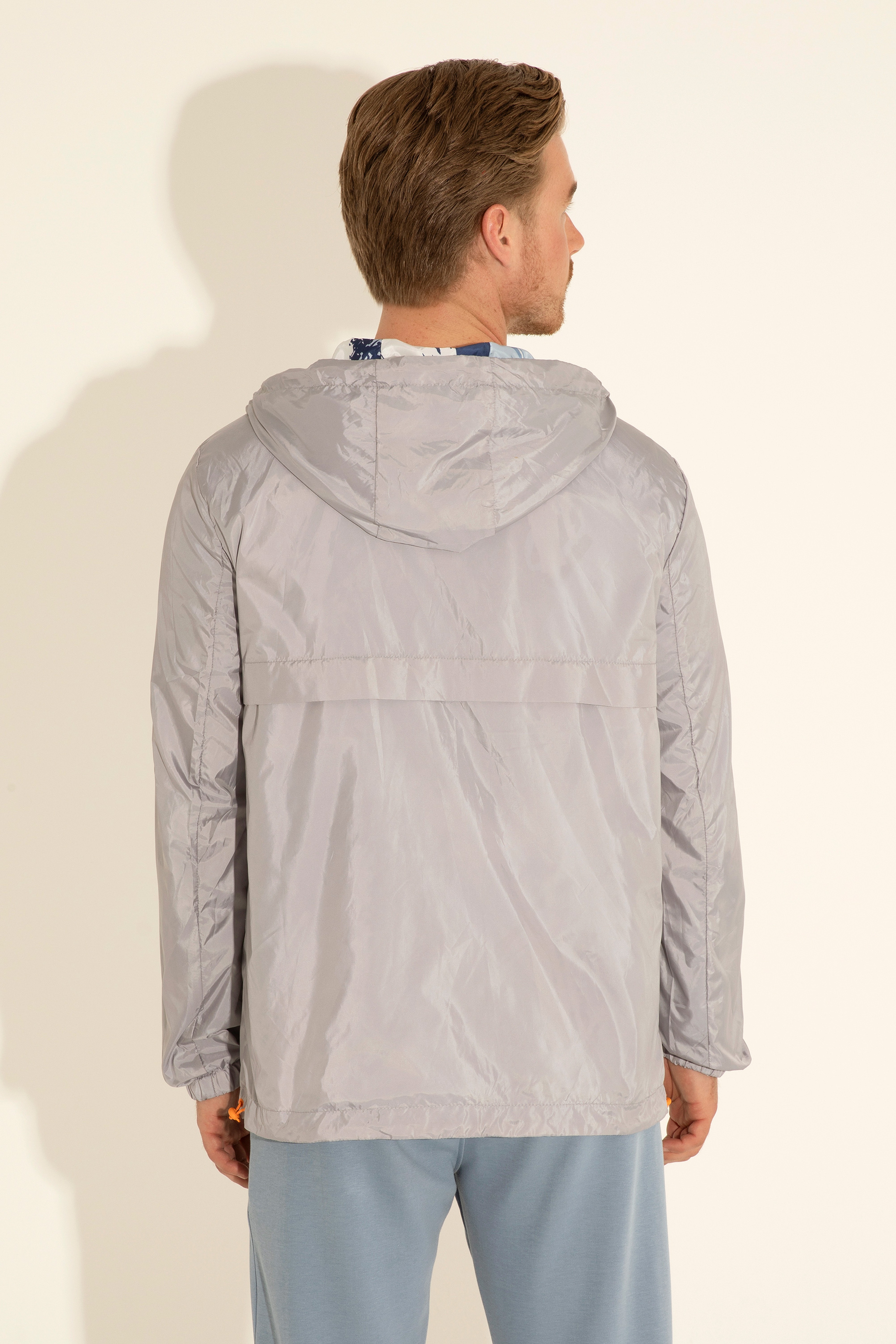 Erkek Gri Mont - Image 7