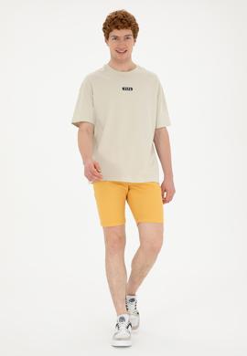 Erkek Safran Dokuma Şort - 50283928134
