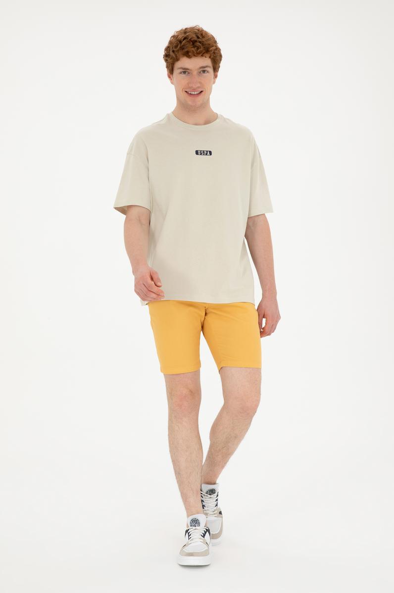 Erkek Safran Dokuma Şort