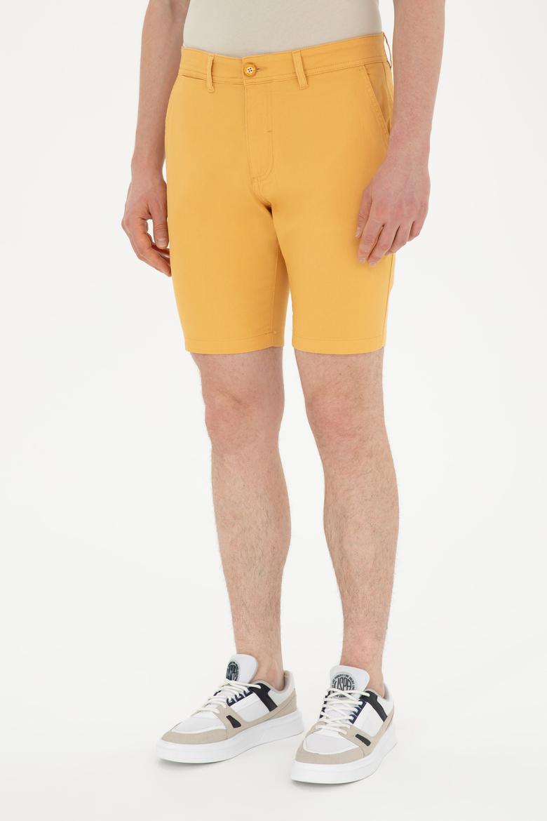Erkek Safran Dokuma Şort - 50283928134