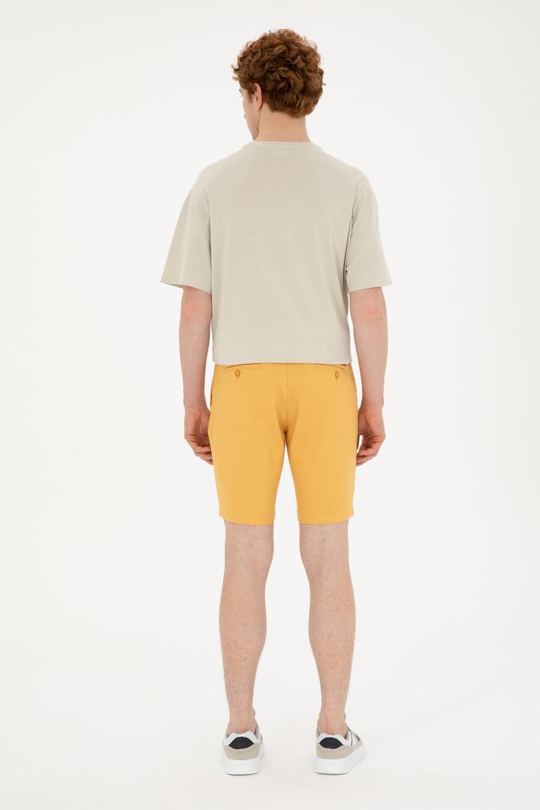 Erkek Safran Dokuma Şort - 50283928134