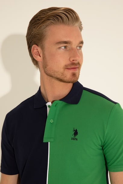 Erkek Regular Fit Polo Yaka Lacivert Tişört