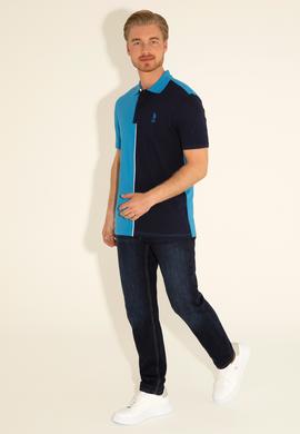 Erkek Regular Fit Polo Yaka Saks Tişört - 50288505053