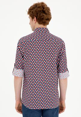 Erkek Lacivert Uzun Kollu Gömlek - 50294750005