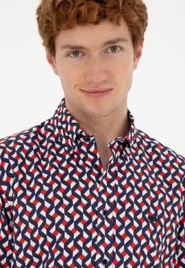 Erkek Lacivert Uzun Kollu Gömlek - 50294750005