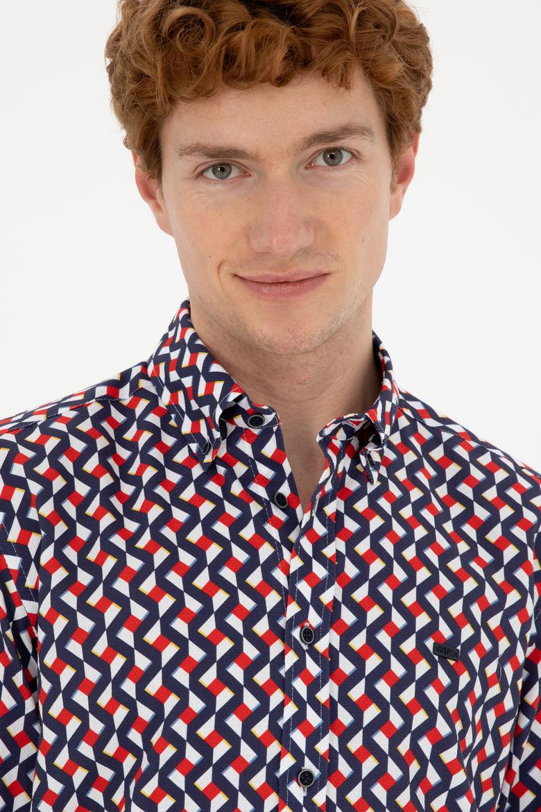 Erkek Lacivert Uzun Kollu Gömlek - 50294750005