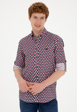 Erkek Lacivert Uzun Kollu Gömlek - 50294750005