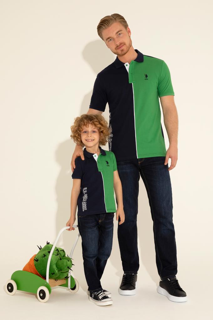 Erkek Regular Fit Polo Yaka Lacivert Tişört