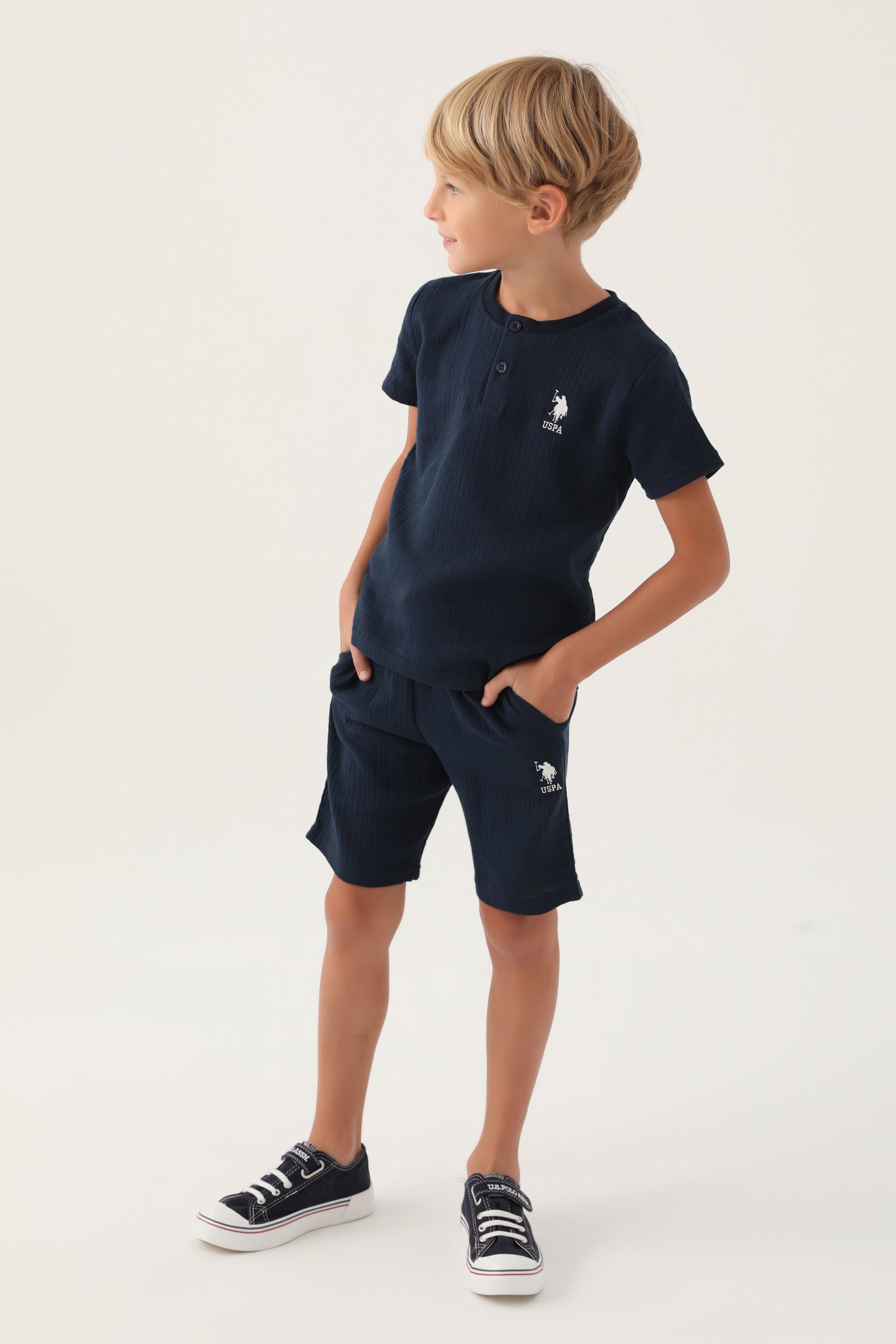 Erkek Çocuk Lacivert Pijama Takımı