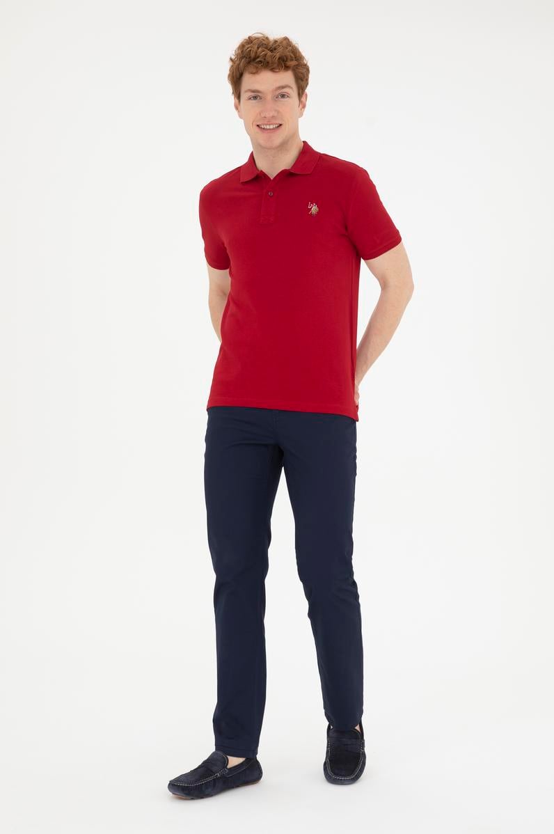 Erkek Regular Fit Lacivert Kanvas / Chino Pantolon