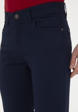 Erkek Regular Fit Lacivert Kanvas / Chino Pantolon - 50286005264