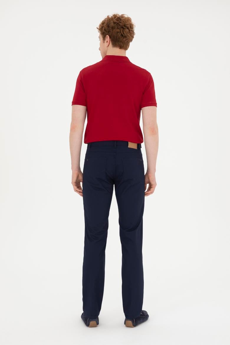 Erkek Regular Fit Lacivert Kanvas / Chino Pantolon - 50286005264