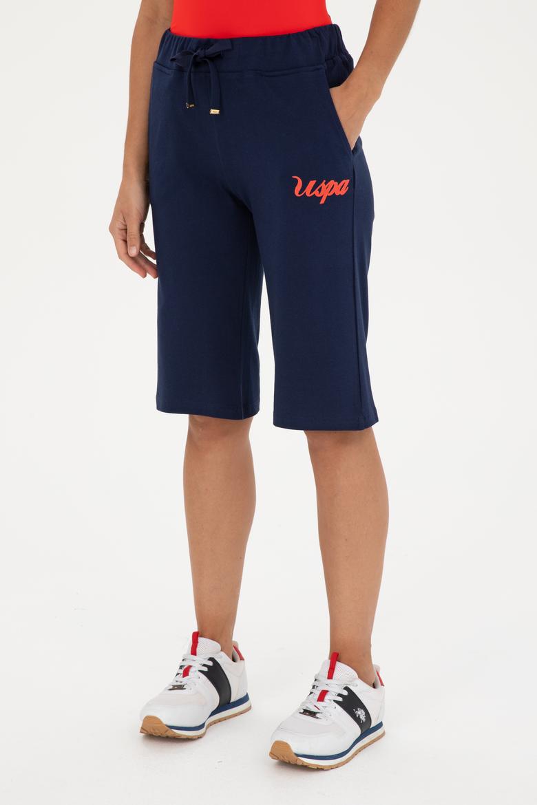 Kadın Lacivert Örme Şort - 50288690001