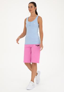 Kadın Menekşe Örme Şort - 50288690020