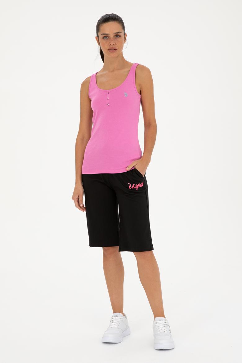 Kadın Siyah Örme Şort - 50288690009