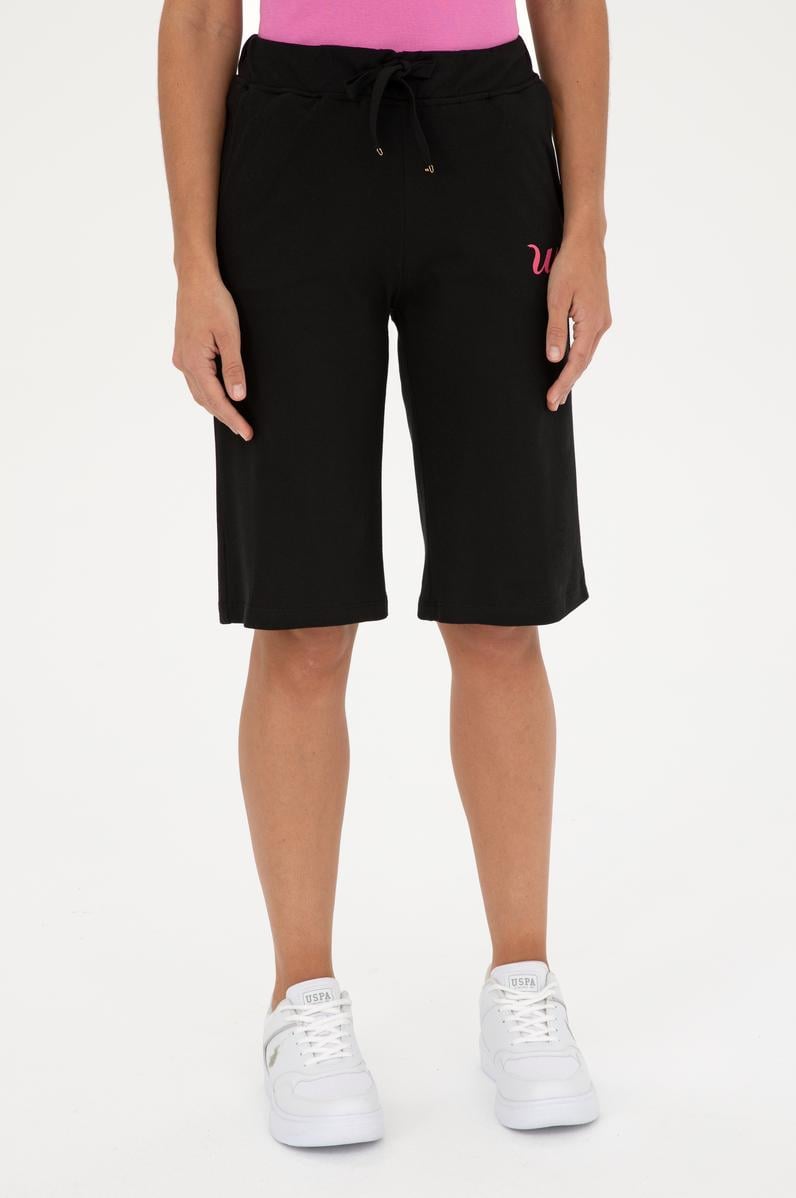 Kadın Siyah Örme Şort