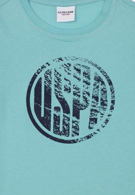 Erkek Çocuk Mint Basic Bisiklet Yaka Tişört - 50284819047