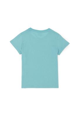 Erkek Çocuk Mint Basic Bisiklet Yaka Tişört - 50284819047