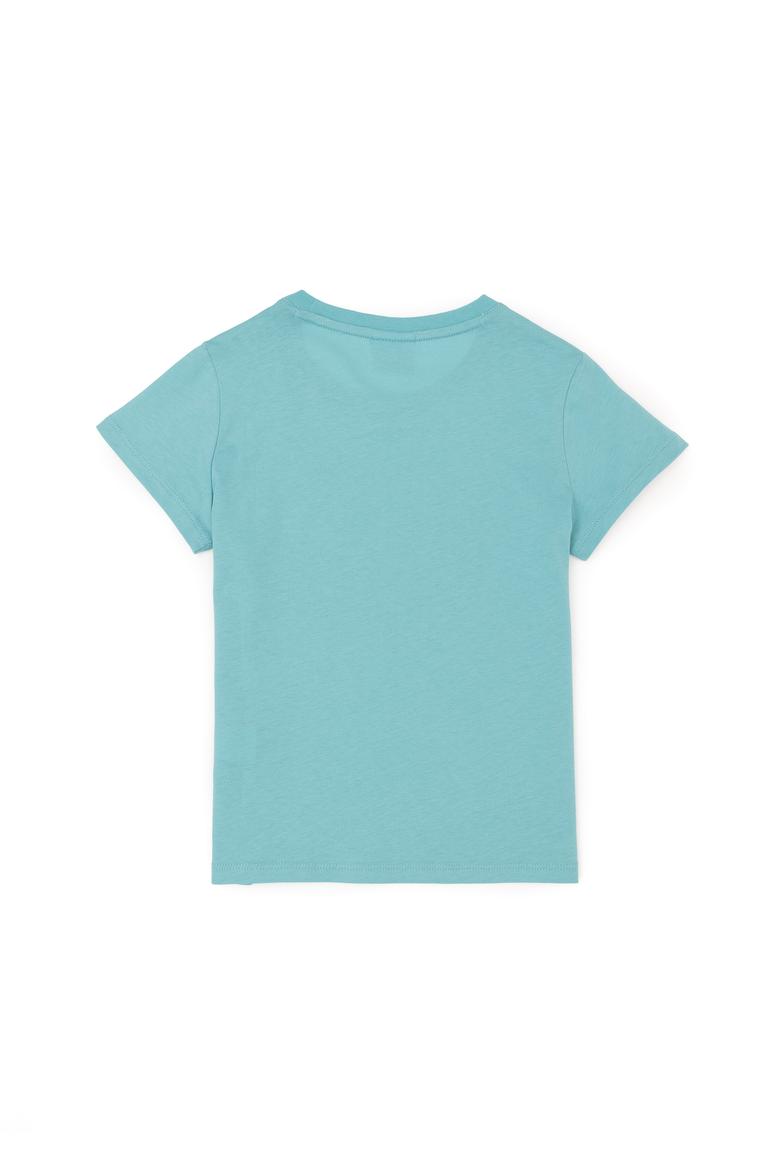 Erkek Çocuk Mint Basic Bisiklet Yaka Tişört - 50284819047